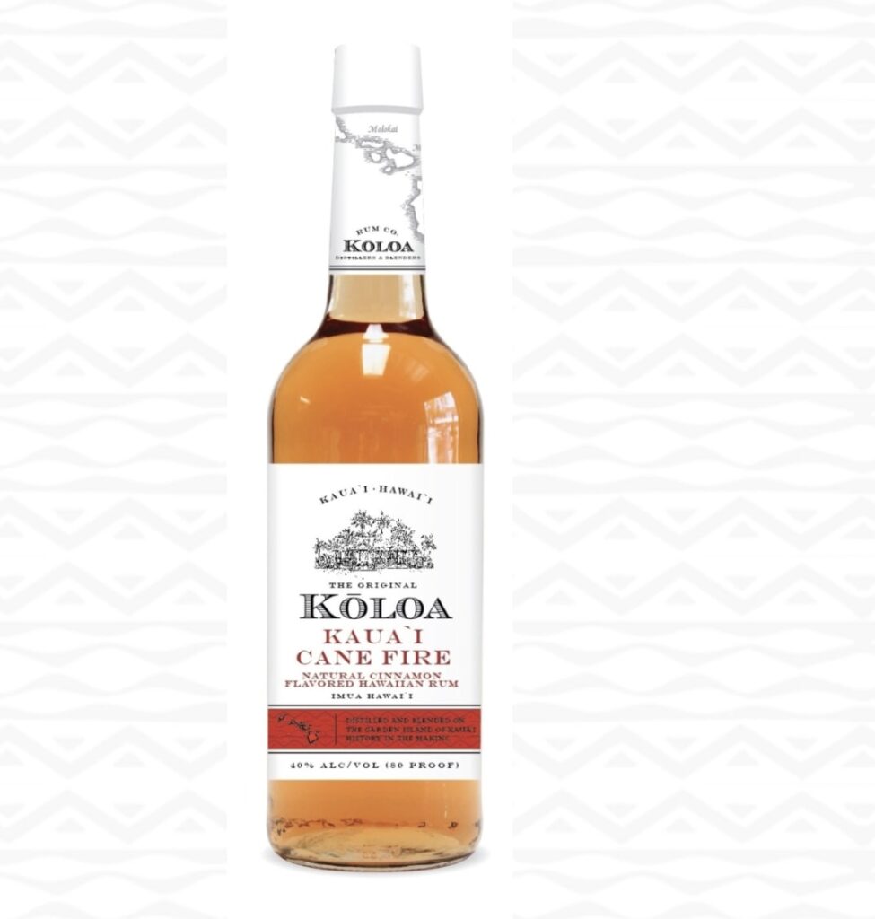 Kōloa Kaua'i Cane Fire Cinnamon Flavored Hawaiian Rum